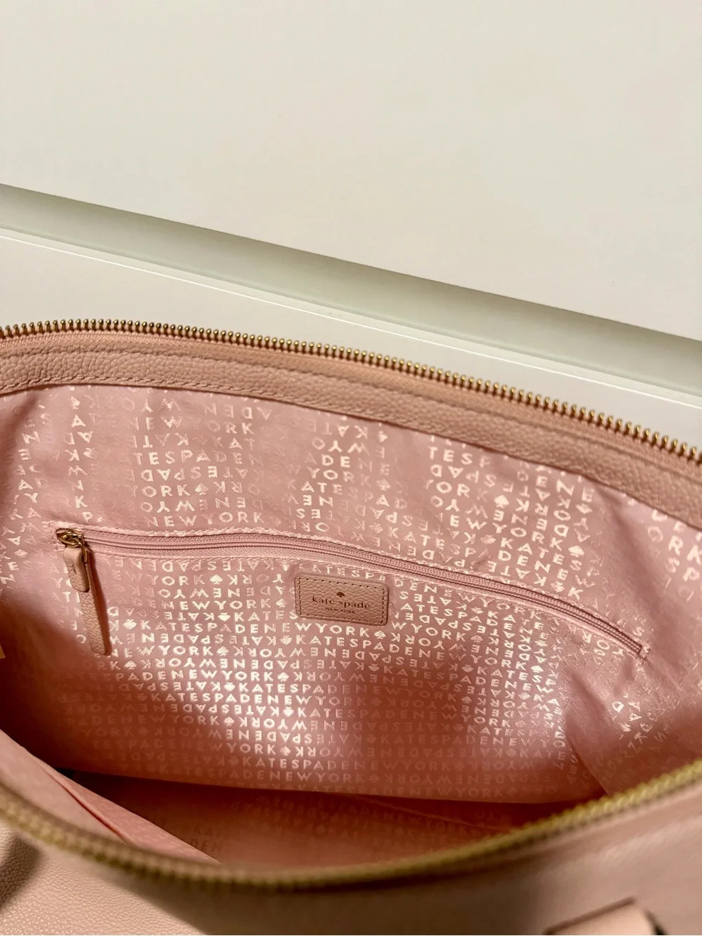 kate spade Blush Pink Leather Tote Bag
